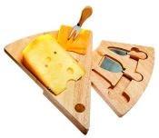 Swivel Wedge-Shaped Cheese Board Set