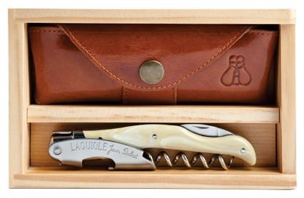Laguiole Millesime Waiter's Corkscrew Set- Blonde Horn