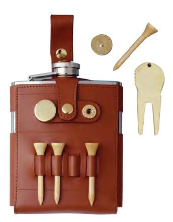 Golf Travel Flask, 8 oz.