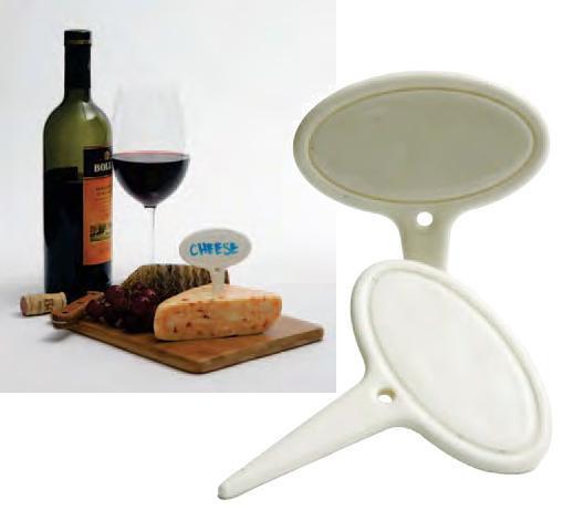 Oval Cheese Marker, Porcelain
