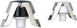 Super-Seal Champagne Stopper, Nickel Plated/Colored Body