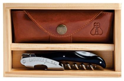 Laguiole Millesime  Waiter's Corkscrew Set- Black Horn
