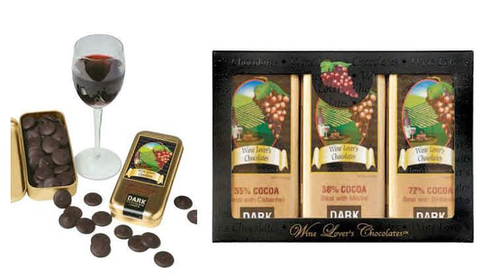 Wine Lovers Gourmet Chocolates Collection, 3 Tin Set