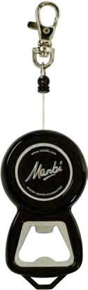 Reel-It-In Bottle Opener, Black ABS Plastic