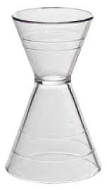 Plastic Super Double Jigger, 1/2 oz. to 3 oz. lines