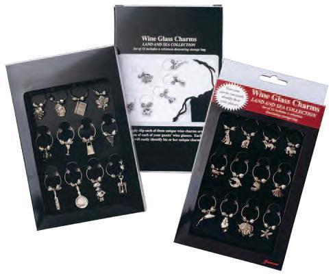 Wine Glass Charms (Land & Sea)