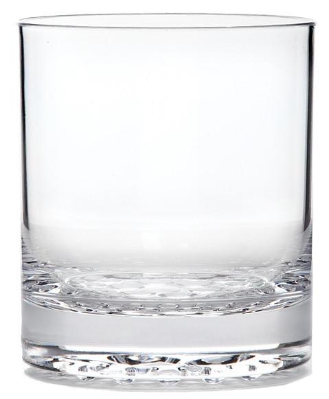 Old Fashioned Tumbler Droplet Base, Acrylic, 14 oz.