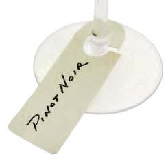Wine Flight Stemware Tags, Set of 100 (not shown)
