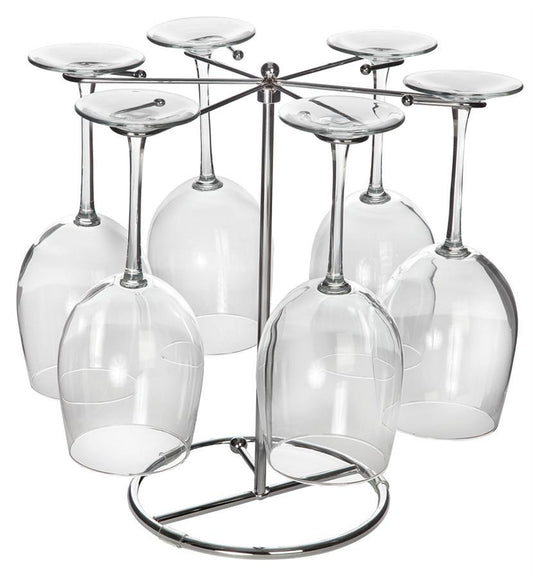 Six Wine Glass Drying Rack (4-color box)