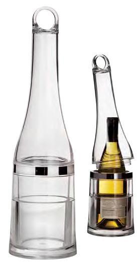 Portage Deluxe Portable Wine Chiller, 2-Piece (Base and Screw-Top Dome)
