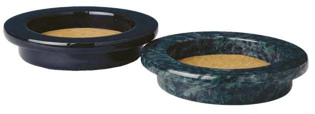 Grande Wine Bottle Coaster, Green Marble
