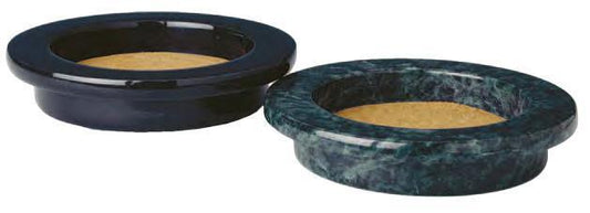 Grande Wine Bottle Coaster, Green Marble